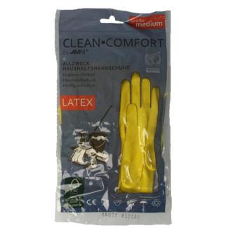 CLEAN-COMFORT Household Gloves Yellow Size M 1 Pair