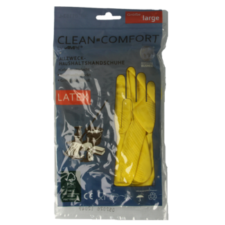 CLEAN-COMFORT CLEAN-COMFORT Guante doméstico amarillo talla L 1 par
