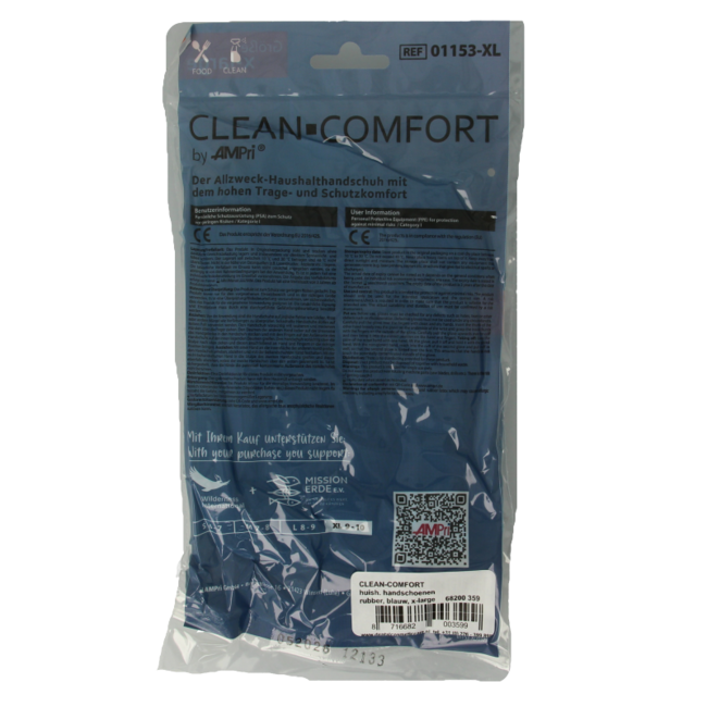 CLEAN-COMFORT Household Gloves blue size XL 1 Pair