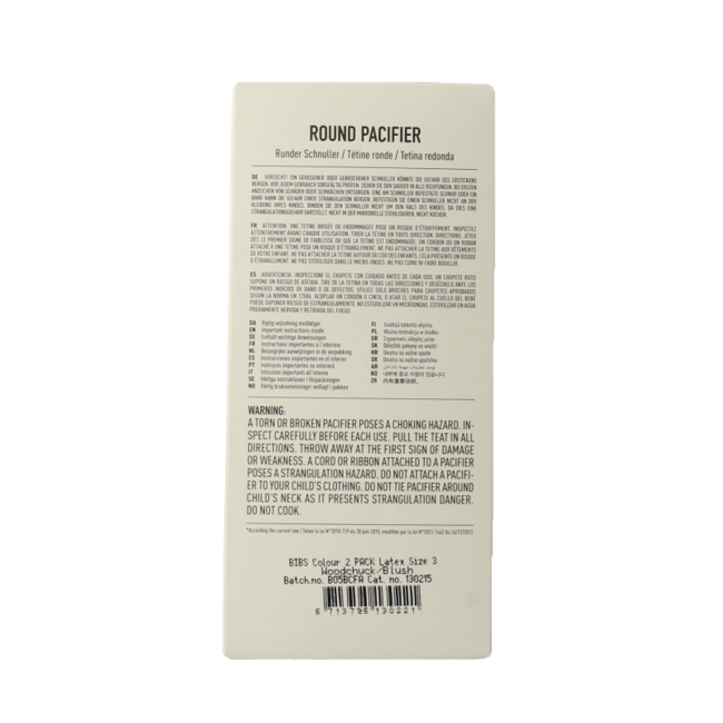 Bibs Soother Size 3 Woodchuck Blush (2 Pack)