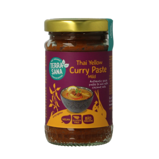 TerraSana Pâte de curry jaune thaïlandaise bio 120 g