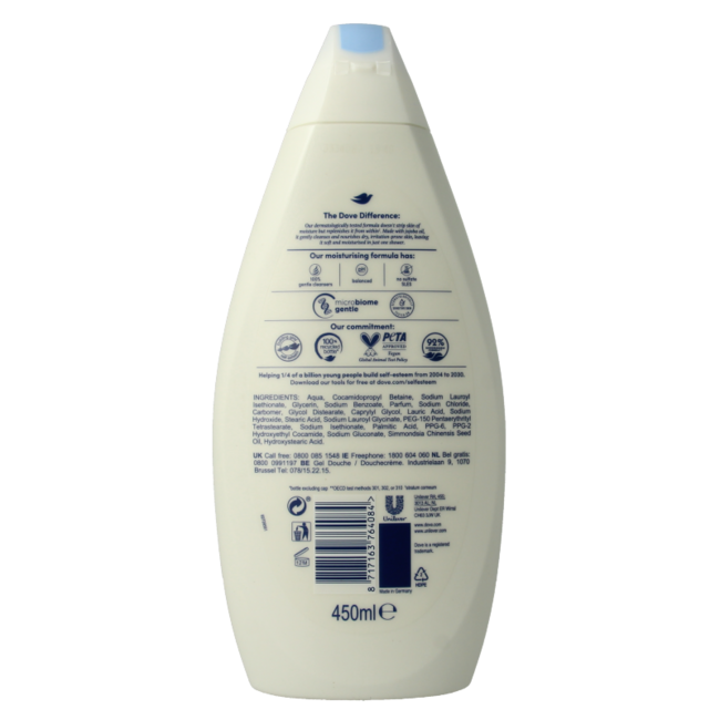 Dove Sensitive Care Nourishing Shower Cream 400 Millilitres