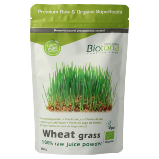 Biotona Biotona Weizengras Raw Bio 150 Gramm