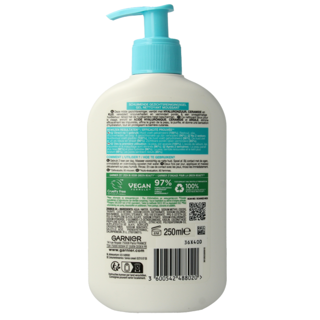 Pureactive hydrating facial cleanser 250 Millilitres