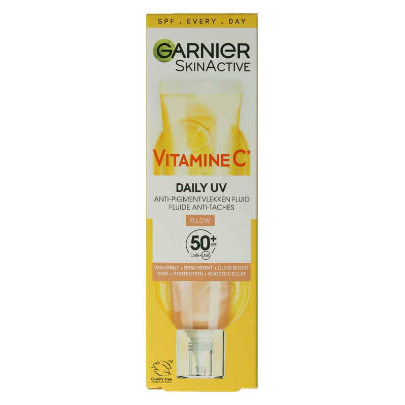 Garnier SkinActive vitamina C glowy UV fluid SPF50+ 40 mililitros