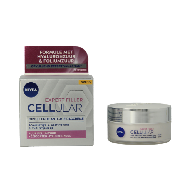 Nivea Cellular Expert Filler kwas hialuronowy i kwas foliowy 50 mililitrów