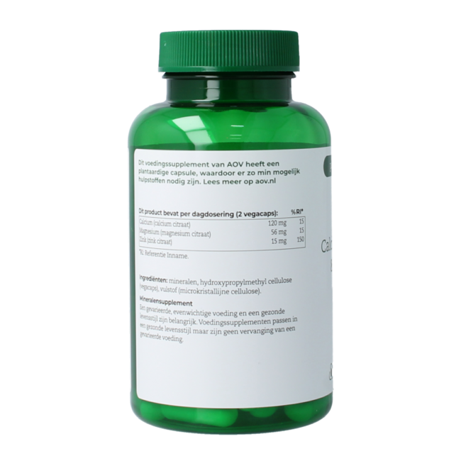 AOV 551 Calcio magnesio y citrato de zinc 90,00 Cápsulas vegetarianas
