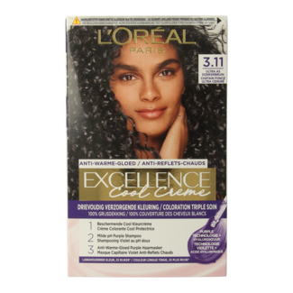 Excellence Excellence Cool creme 3.11 ultra ceniza castaño oscuro 1 Set