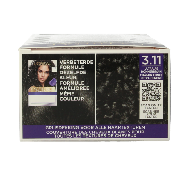 Excellence Cool creme 3.11 ultra ceniza castaño oscuro 1 Set