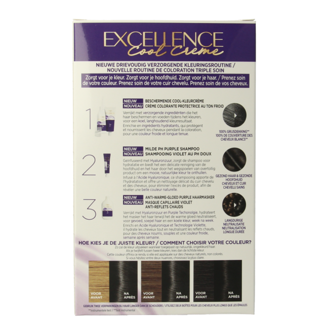 Excellence Cool creme 3.11 ultra ceniza castaño oscuro 1 Set