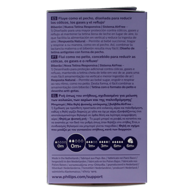 Natural AirFree Feeding Bottle 125 Millilitres