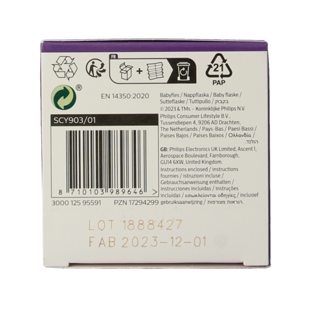 Natürliche Babyflasche 260 Milliliter