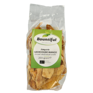 Bountiful Bountiful Mango dried without sugar organic 200 Gram
