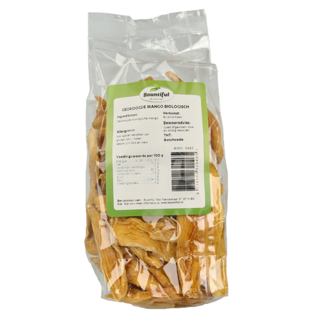 Bountiful Organic Dried Mango No Added Sugar 200g