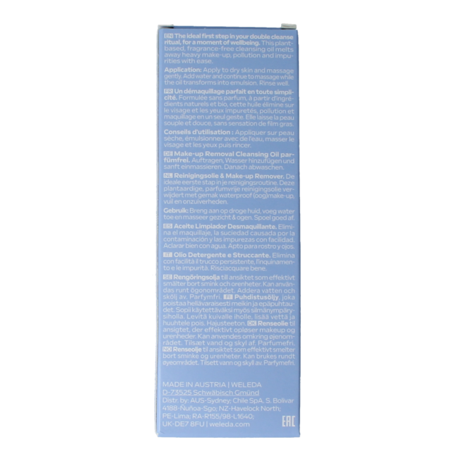 Cleansing Oil & make up remover 150 Millilitres