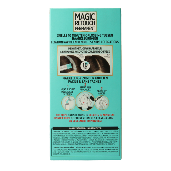 Tinta Permanente Magic Retouch n. 4 Marrone Medio, 1 Pezzo