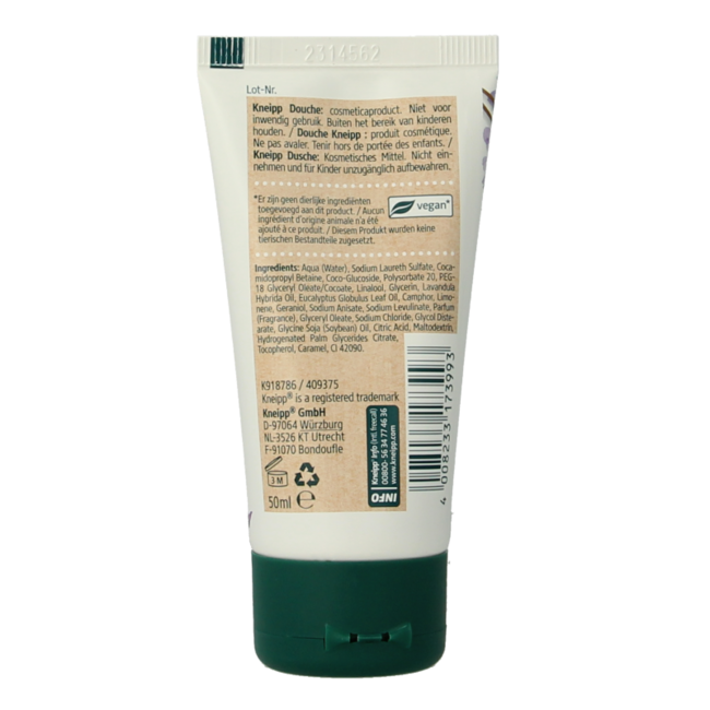 Gel de ducha relajante mini 50 mililitros