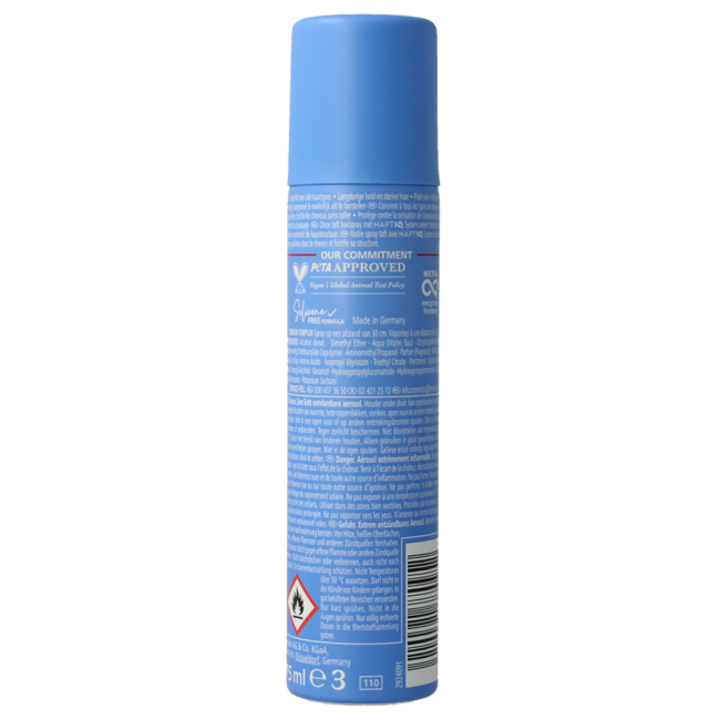 Taft Laca para el cabello tamaño bolsillo ultra fuerte 75 mililitros