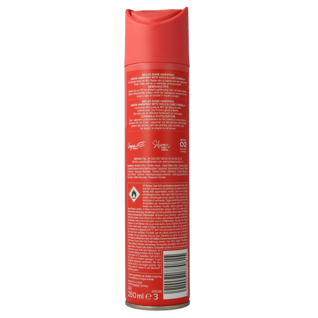 Junior Haarspray Ultra Reflex Glanz 250 Milliliter