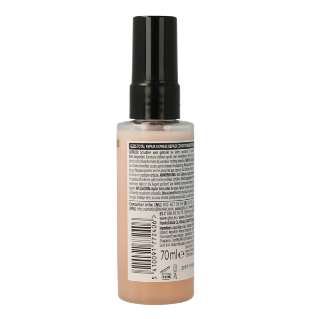 Gliss Kur Anti-Knot-Spray Total Repair 19 Mini 70 Milliliter