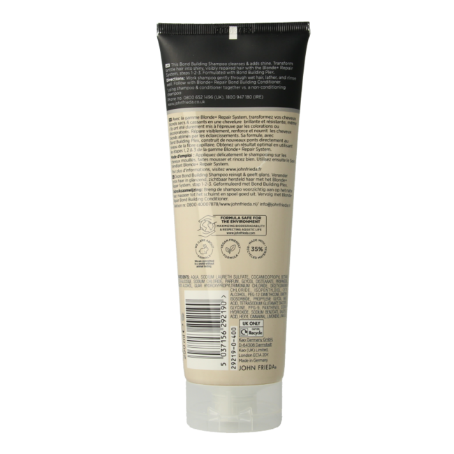 John Frieda Blonde + repair bond Shampoo 250 ml