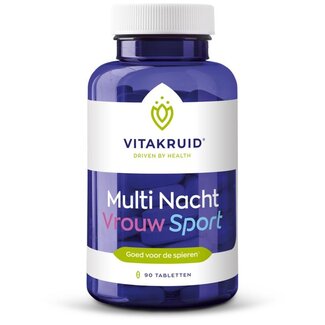 Vitakruid Multi Nuit Femme Sport 100 % Vegan 90 comprimés