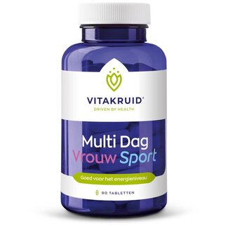 Vitakruid Multi Dag Vrouw Sport 100% Vegan 90 comprimés