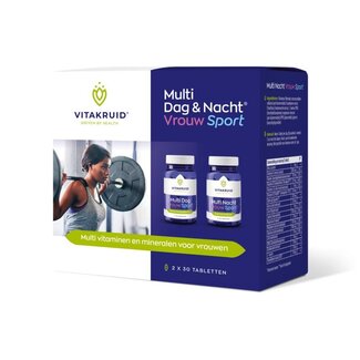 Vitakruid Multi Day & Night Women Sport 100% Vegan 2 x 30 60 Tablets