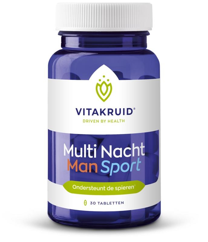 Vitakruid Multi Notte Uomo Sport 100% Vegan 30 Compresse