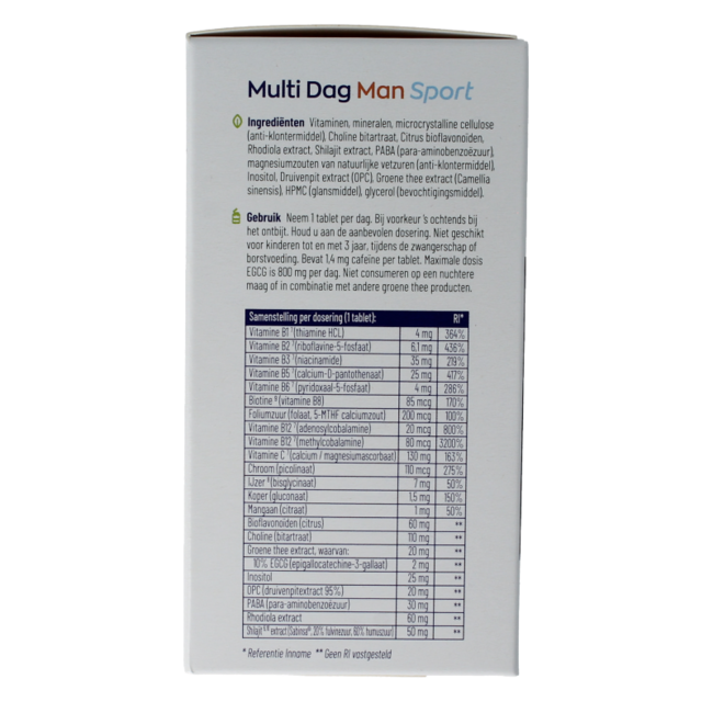 Multi Dag & Nacht Man Sport 100% Vegan 2 x 90 180 Tabletten