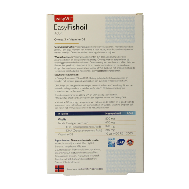 EasyVit Easyfishoil Adult 30 gominolas