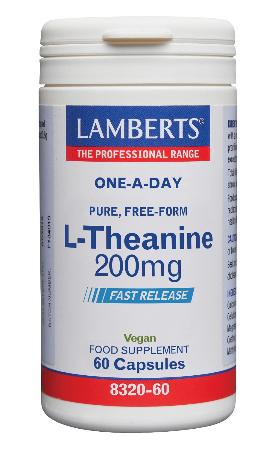 Lamberts L-Teanina 200mg: Calma Naturale e Concentrazione