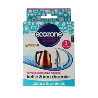EcoZone Entkalker für Wasserkocher und Bügeleisen, 3 Stück
