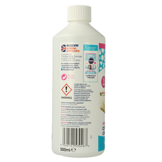 EcoZone Coffee Machine Cleaner 500 Millilitres