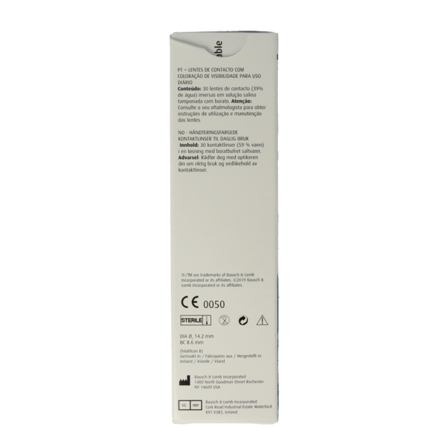 Soczewki jednodniowe Bausch & Lomb -6.50 30 sztuk
