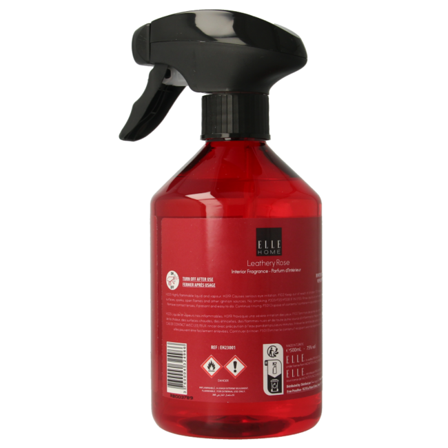 Elle Home Leathery rose interior spray 500 Mililitros