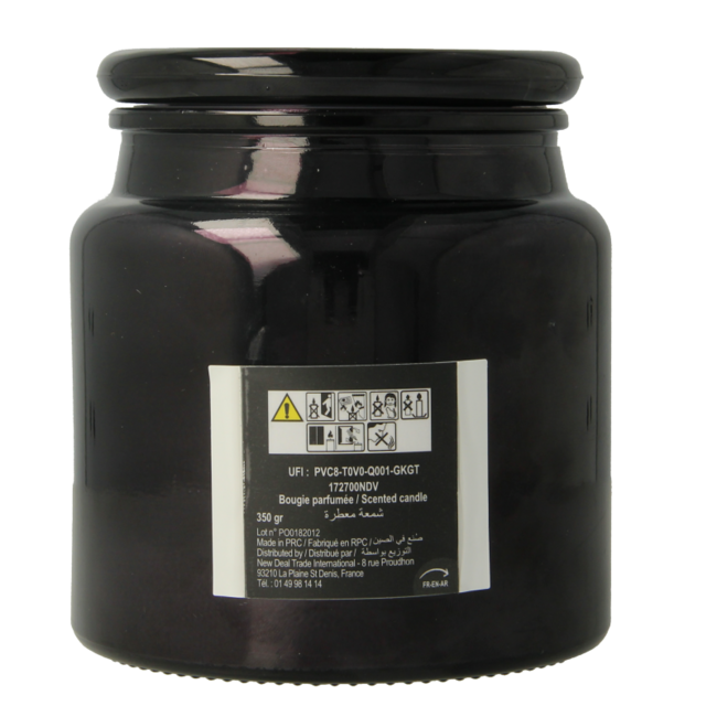 Bougie parfumée en pot Elle Home Vanille intense 350 g