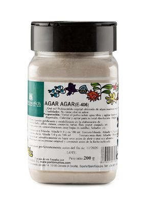 Porto-Muinos Porto Muinos Agar agar poeder bio 200 Gram