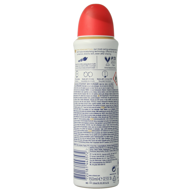 Dove Deodorant Spray Go Fresh Pfirsich 150 Milliliter