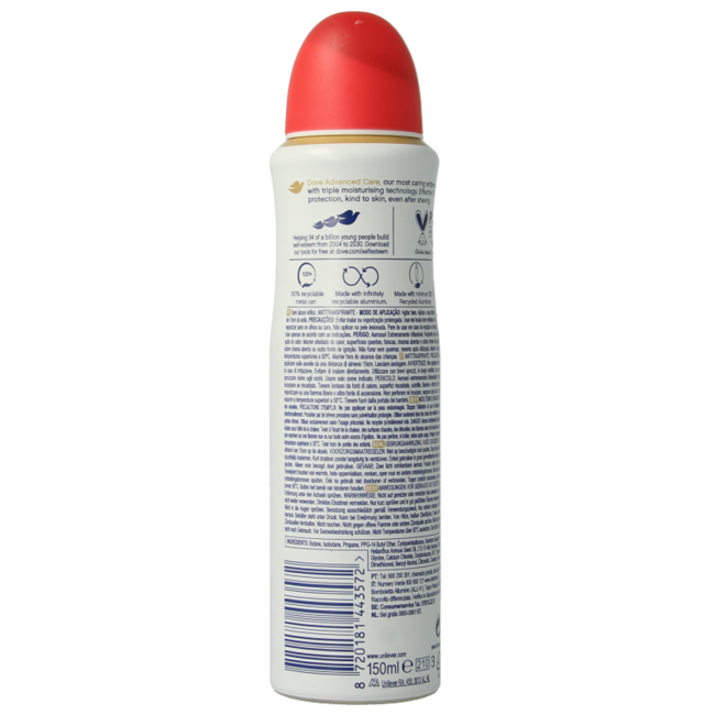 Déodorant spray Dove Go Fresh Pêche 150 ml