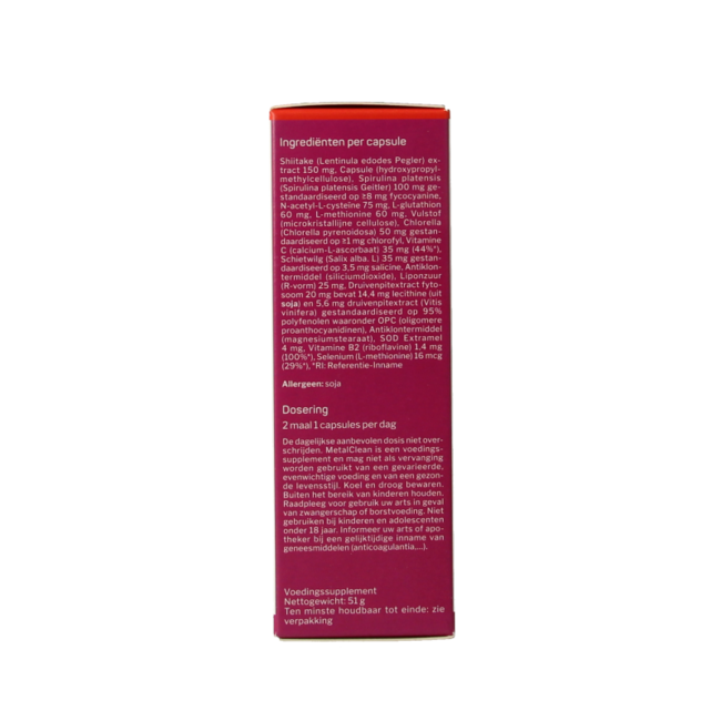 Nutrisan Metalclean 60 cápsulas vegetales