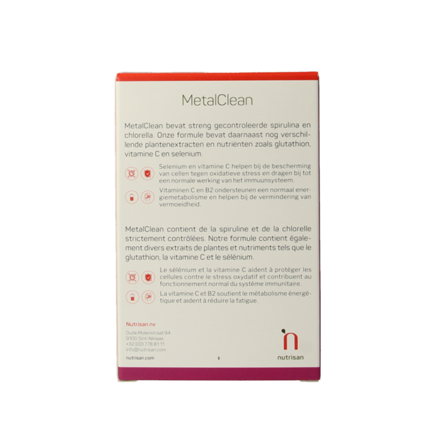 Nutrisan Metalclean 60 cápsulas vegetales