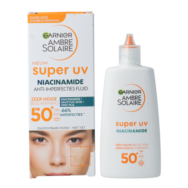 Ambre Solaire Fluide super UV à la niacinamide SPF50+ 40 ml