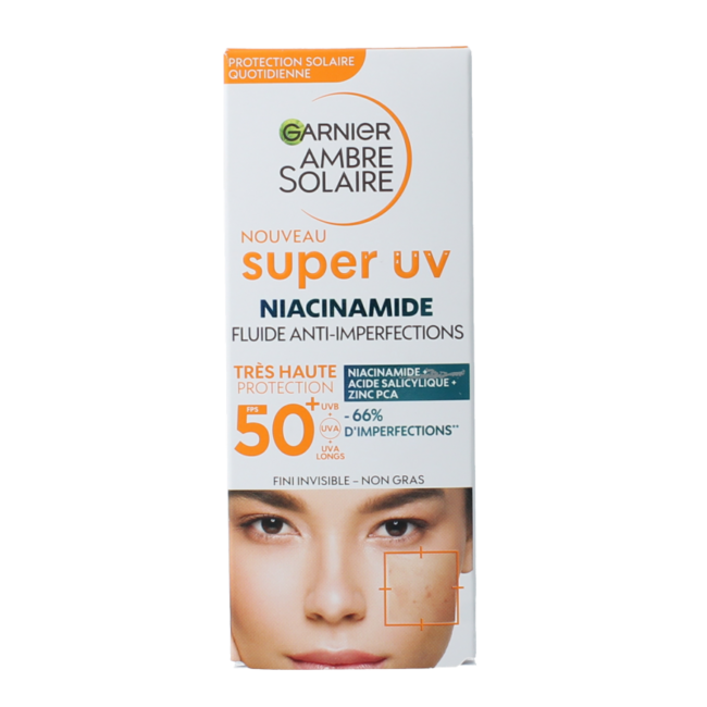 Ambre Solaire Fluid Niacinamid Super UV LSF50+ 40 Milliliter