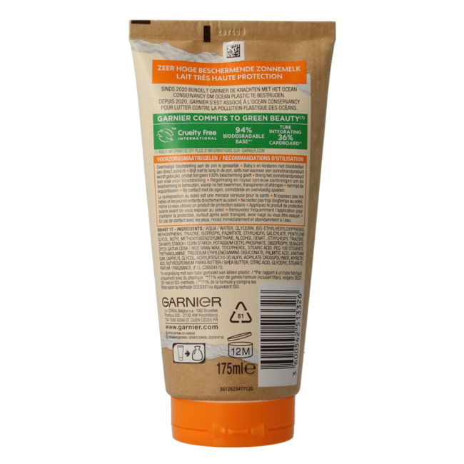 Lait solaire Ambre Solaire Ocean Protect SPF 50 175 ml