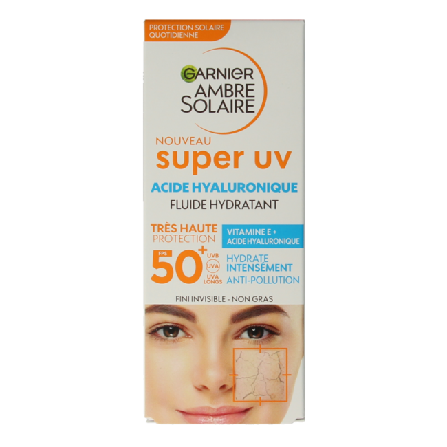 Ambre Solaire Super UV Hyaluronic Acid Face Fluid SPF50+ 40ml