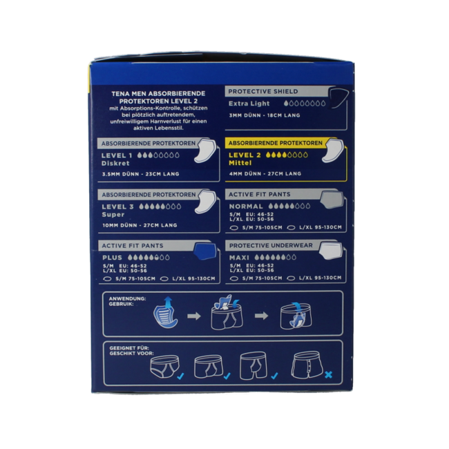 Tena Men Active Fit Level 2 - 12 Pack