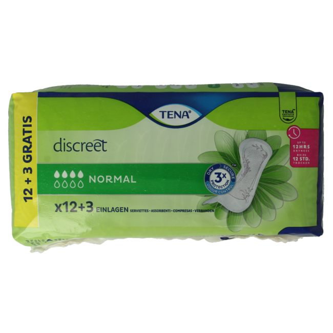 Tena Discreet Normal 15 Pezzi