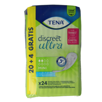Tena Tena Discreet ultra pads mini 24 pieces