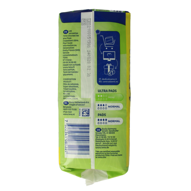 Tena Discreet ultra pads mini 24 pieces